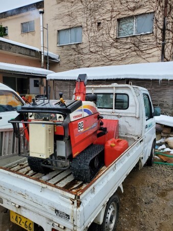 除雪機出動