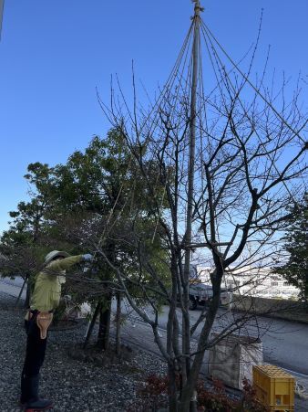 吊りもの取り外し