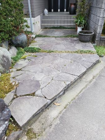 石張り修復前