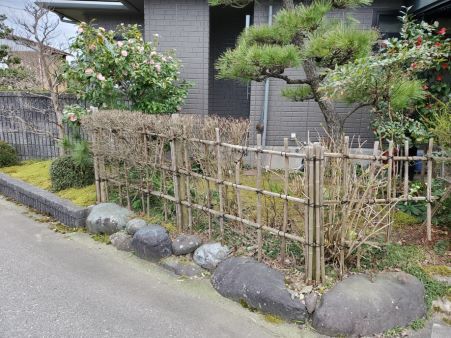 既存竹垣